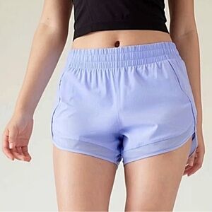 Athleta Mesh Racer Run 4” Short NWT Periwinkle Size XL